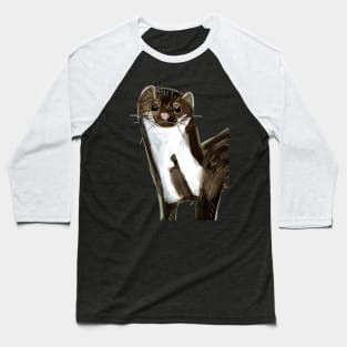 Sweet Stone Marten ( Martes foina ) Baseball T-Shirt